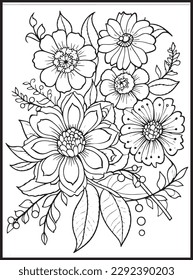 Flowers Coloring pages for Adults