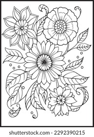 Flowers Coloring pages for Adults