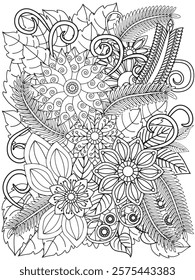 Flowers Coloring Pages For Adults