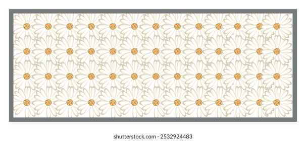 Flowers composition.White flowers on white background. Valentines day, mothers day, womens day concept. Flat lay, top view, copy space vector illustration.