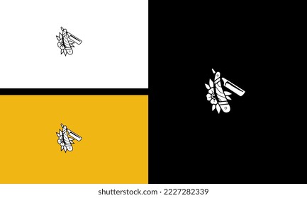 flowers and cut vector outline design