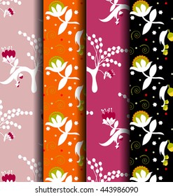 Flowers Cute colorful vector design for background