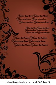 flowers decoration with place for text