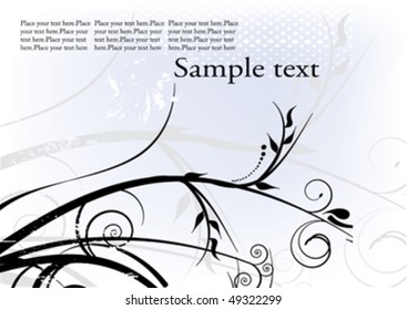 flowers decoration with place for text