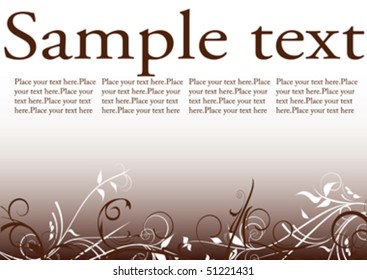 flowers decoration with place for text
