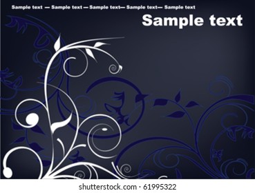 flowers decorative design with place for text