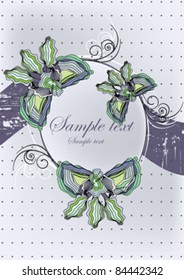 flowers decorative design with place for text