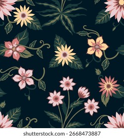 PATRÓN DE VECTOR HECHO A MANO DECORATIVO