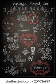 Flowers design elements