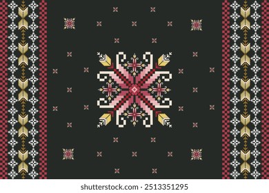Blumen Design geometrisches Muster bunter Hintergrund
