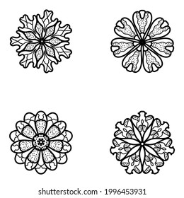 Flowers Design Linear Icons Pack 