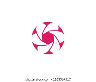 flowers design logo Template icon