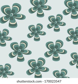 flowers design over blue  background vector illustration  