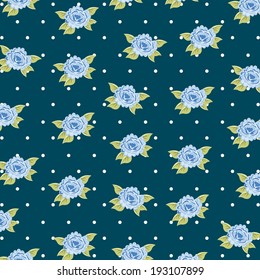 Flowers design over blue background, vector illustration