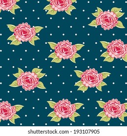 Flowers design over blue background, vector illustration