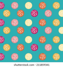 flowers design over blue background vector illustration