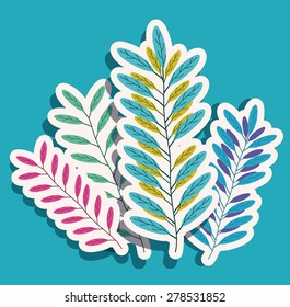 Flowers design over blue background, vector illustration