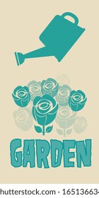 flowers design over gray background vector illustration  