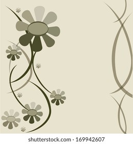 flowers design over gray  background vector illustration  