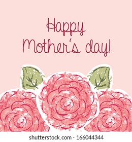 flowers design over pink  background vector illustration  