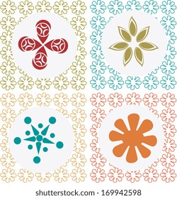 flowers design over white background vector illustration  