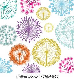 flowers design over white background vector illustration  