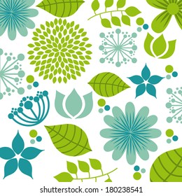 flowers design over   white background vector illustration  