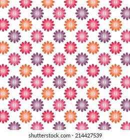 flowers design over white background vector illustration