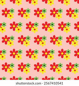 flowers design pattern art color