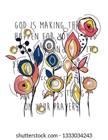 flowers design print