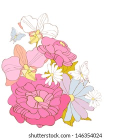 flowers design vector