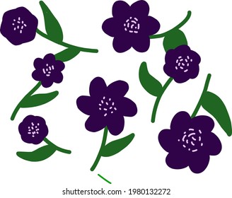 Flowers design vector background. can be used for any design