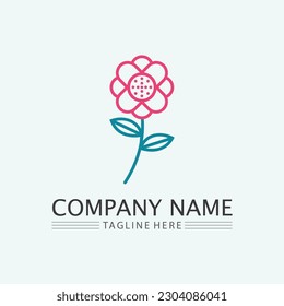 diseño de flores vector para spa, boutique, salón de belleza, cosmético, tienda, clase de yoga, hotel y resort