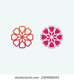 flowers design vector for spa, boutique, beauty salon, cosmetician, shop, yoga class, hotel and resort