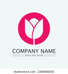 flowers design vector for spa, boutique, beauty salon, cosmetician, shop, yoga class, hotel and resort
