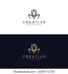 flowers design vector for spa, boutique, beauty salon, cosmetician, shop, yoga class, hotel and resort