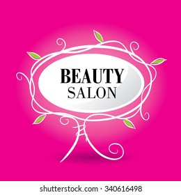 flowers design vector for spa, boutique, beauty salon, cosmetician
