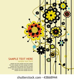 flowers with different sizes and colors on a fence
