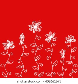 flowers doodle