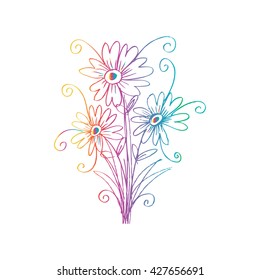 flowers doodle
