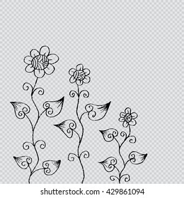 flowers doodle