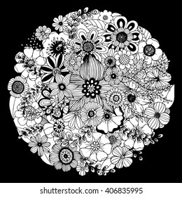 Flowers Doodle Vector