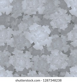 Flowers. Drawn abstract flowers. Seamless pattern of painted flowers. Vector graphics