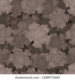 Flowers. Drawn abstract flowers. Seamless pattern of painted flowers. Vector graphics