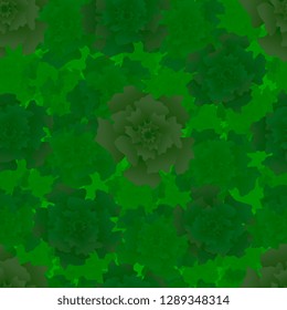 Flowers. Drawn abstract flowers. Seamless pattern of painted flowers. Vector graphics