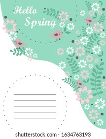 flowers are drawn by vector graphics