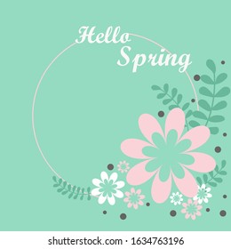 flowers are drawn by vector graphics