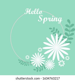 flowers are drawn by vector graphics