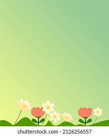 Flowers in the evening sky