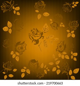 Flowers fabric pattern backgound.Vector